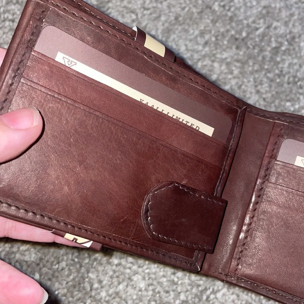 New brown wallet with cc slot’s genuine
